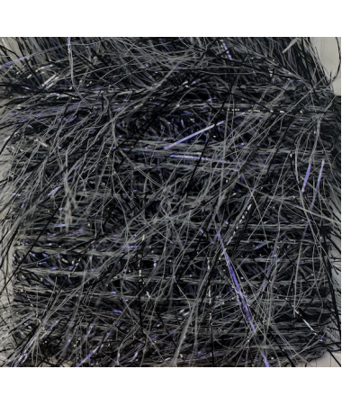 LONG HAIR HOLO UV BLACK